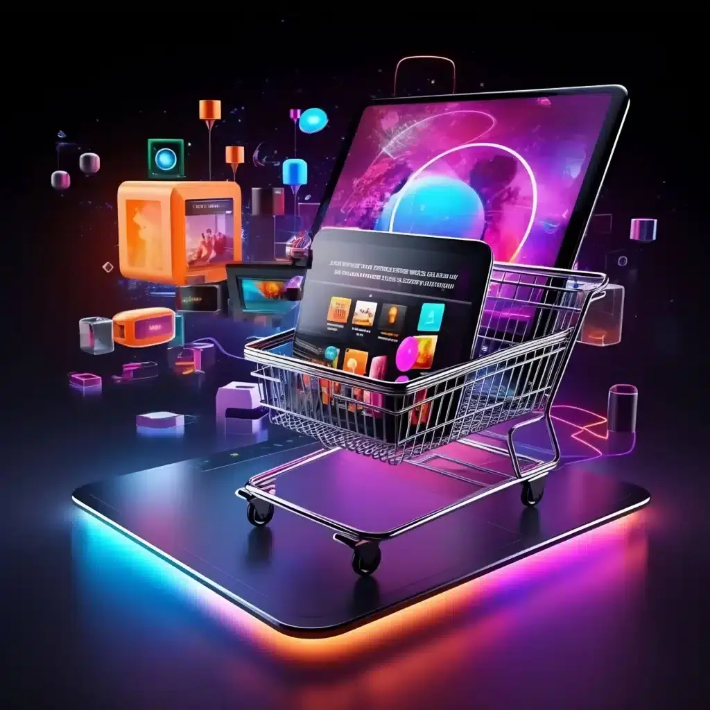 shopping-cart-with-display-smart-phones-it (1) - Tussle Digital